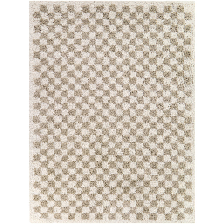 Checkered Garden Moroccan Shag Rug Luxurious Handmade 100 Percent New Zealand Wool For Luxury Home Interiors main image 0